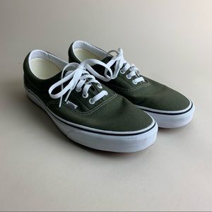 Olive Green Vans Low Top 11.5